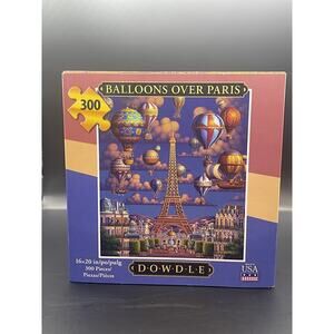 Dowdle Balloons Over Paris 300 Piece Jigsaw Puzzle Sealed NWT